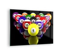 Quadro su Vetro 70x50cm Piscina gioco concorrenza Stampe Immagini Moderni Murale