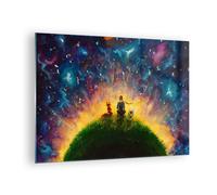 Quadro su Vetro 70x50cm uomo natura Stampe Immagini Quadri Moderni Murale