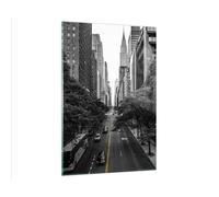 Quadro su Vetro 80x120cm Broadway New York Stampe Immagini Quadri Moderni Murale