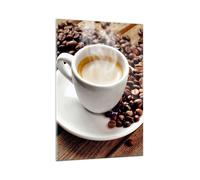 Quadro su Vetro 80x120cm Caffè tazza espresso caldo Stampe Moderni Murale