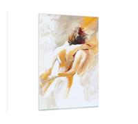 Quadro su Vetro 80x120cm Carattere l'amicizia l'amore il matrimonio Murale