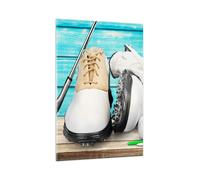 Quadro su Vetro 80x120cm golf palla erba sport Stampe Immagini Moderni Murale