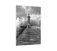 Quadro su Vetro 80x120cm Lanterna Mare Portogallo Stampe Immagini Moderni Murale