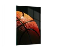 Quadro su Vetro 80x120cm Pallacanestro gioco Sport Stampe Moderni Murale