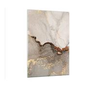 Quadro su Vetro Verticale 80x120cm Stampe da Parete Pietra sabbia astrazione Grandi Decorazione Murale Camera da Letto Cucina 1 pezzo Quadri Moderni Soggiorno Grafica Immagini Wall Art GPA80x120-4778