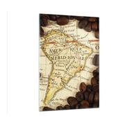 Quadro su Vetro 80x120cm Sud America sementi caffè Stampe Moderni Murale