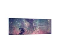 Quadro su Vetro 90x30cm Cosmo albero prato Stampe Immagini Quadri Moderni Murale