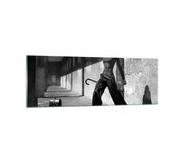 Quadro su Vetro 90x30cm Fotografia Moda Donna Stampe Immagini Moderni Murale