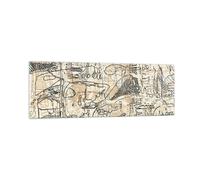 Quadro su Vetro 90x30cm Graffiti scarabocchi disegni Stampe Moderni Murale