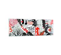 Quadro su Vetro 90x30cm Le parole modelli cuori rivista Stampe Moderni Murale