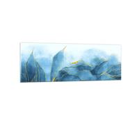 Quadro su Vetro 90x30cm Lusso Fascino Astrazione Stampe Immagini Moderni Murale