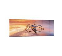 Quadro su Vetro 90x30cm Łódź Ovest Il sole Stampe Immagini Quadri Moderni Murale