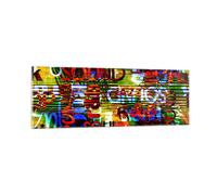 Quadro su Vetro 90x30cm Parole carta da parati moderno Stampe Moderni Murale