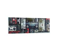 Quadro su Vetro 90x30cm ricevitore radio Stampe Immagini Quadri Moderni Murale