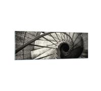 Quadro su Vetro 90x30cm Scale Architettura Industriale Stampe Moderni Murale