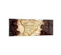Quadro su Vetro 90x30cm Sud America sementi caffè Stampe Immagini Moderni Murale