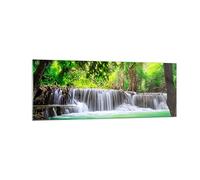 Quadro su Vetro Acqua parco natura paesaggio Stampe da Parete in Vetro 140x50cm Quadri Moderni Soggiorno Camera da Letto Cucina 1 pezzo Grandi XXL Decorazione Murale Wall Art Immagini GAB140x50-2502