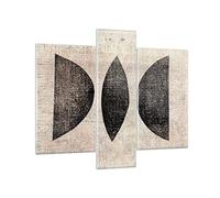 Quadro su Vetro Forma figure geometrica Stampe da Parete in Vetro 95x80cm Quadri Moderni Soggiorno Camera da Letto Cucina Set 3 pezzi Grandi Decorazione Murale Wall Art Grafica Immagini GCB95x80-5099