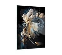 Quadro su Vetro Verticale Fiore Botanica Art Deco Stampe da Parete 50x70cm Quadri Moderni Soggiorno Camera da Letto Cucina 1 pezzo Piccoli Decorazione Murale Wall Art Grafica Immagini GPA50x70-5766