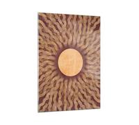 Quadro su Vetro Verticale Sole Vintage Boho Stampe da Parete 50x70cm Quadri Moderni Soggiorno Camera da Letto Cucina 1 pezzo Piccoli Decorazione Murale Wall Art Grafica Immagini GPA50x70-5982
