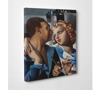 Quadro Tamara de Lempicka La Partenza Stampa Fine Art su Tela Effetto Dipinto