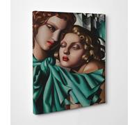 Quadro Tamara de Lempicka Les Jeunes Filles Stampa su Tela Effetto Dipinto
