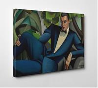 Quadro Tamara de Lempicka Marquis D'Afflitto Stampa su Tela Effetto Dipinto