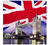 Quadro tela quadrato "London" Tower Bridge Cm. 60x60