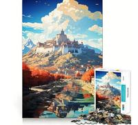 Quadro tibetano a olio, puzzle da 1000 pezzi per adolescenti, gioco per esercitare la mente, momento di condivisione, taglio di precisione, pezzo da collezione 50x75cm