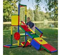 Quadro Torre da gioco Evolution con scivolo per bambini, per esterni e interni, torre da gioco per bambini, per il giardino o la cameretta dei bambini, Classic