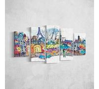 Quadro Tour Eiffel, Multicolore, L100xP3xA60 cm