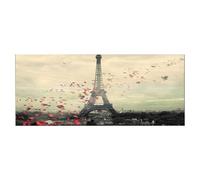 Quadro Tour Eiffel, Nero, Rosso, L100xP3xA70 cm