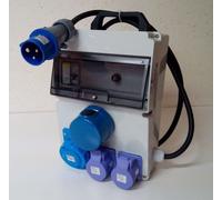 Quadro Trasformatore per Ponteggi-Trasf. Toroidale 60VA-220/24V-con Crepuscolare