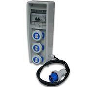 QUADRO ULISSE ASC PORTATILE CON MANIGLIA 3 PRESE INDUSTRIALI IP65 FER 137577