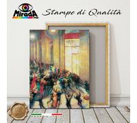 QUADRO Umberto Boccioni rissa in galleria STAMPA TELA CANVAS futurismo luci TOP