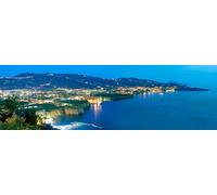 Quadro Veduta Costa di Sorrento Stampa su Mdf o Tela Swarovski Pannello