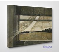 Quadro Vernice Pennellate Andrew Wyeth Wind from the Sea Stampa su Tela Canvas