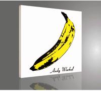 Quadro Vernice Pennellate Andy Warhol Banana Stampa Artistica su Tela Canvas