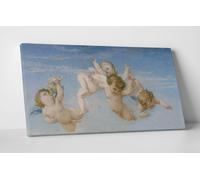 Quadro Vernice Pennellate Cabanel Angeli Putti Stampa su Tela Canvas Capezzale