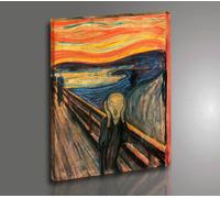 Quadro Vernice Pennellate Edvard Munch L'Urlo The Scream Stampa su Tela Canvas