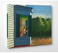 Quadro Vernice Pennellate Hopper Mattina a Cape Cod Stampa su Tela Canvas