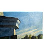 Quadro Vernice Pennellate Hopper Mattina a Cape Cod Stampa su Tela Canvas