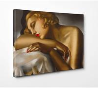 Quadro Vernice Pennellate Tamara de Lempicka Dormeuse Stampa su Tela Canvas