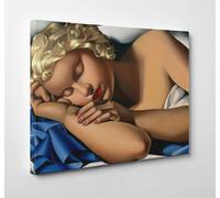 Quadro Vernice Pennellate Tamara de Lempicka Dormeuse Stampa su Tela Canvas