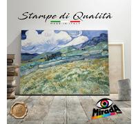 QUADRO Vincent Van Gogh Landscape from Saint-Remy STAMPA TELA CANVAS TOP QUALITY