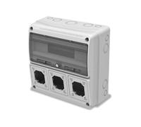 Quadro vuoto flangiato, 330x330x150mm, 16 moduli, 3 prese - Rosi RS3975