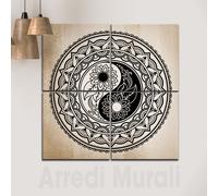Quadro Yin Yang Feng Shui su tela |Q711| Arte orientale per casa e ufficio