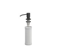 QUADRON Dispenser di sapone Black Mat 350ml Dispenser di liquido per piatti, dispenser di sapone ricaricabile in metallo, dispenser adatto per cucina, sapone per mani, shampoo
