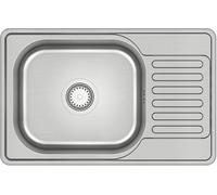 Quadron Eddie 111 lavello in acciaio con sifone 66x42 cm acciaio HD111SAT6642