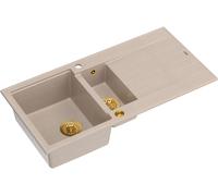 Quadron Evan lavello graniteq 100x50 cm beige HQE510050U2_PVDG1_P2O